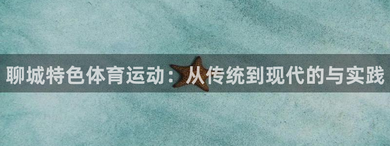 沐鸣3：聊城特色体育运动：从传统到现代的与实践